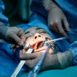 a woman patient getting dental treatment