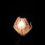 lighted incandescent bulb