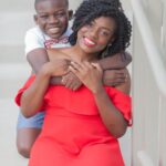 photo of boy hugging his mom